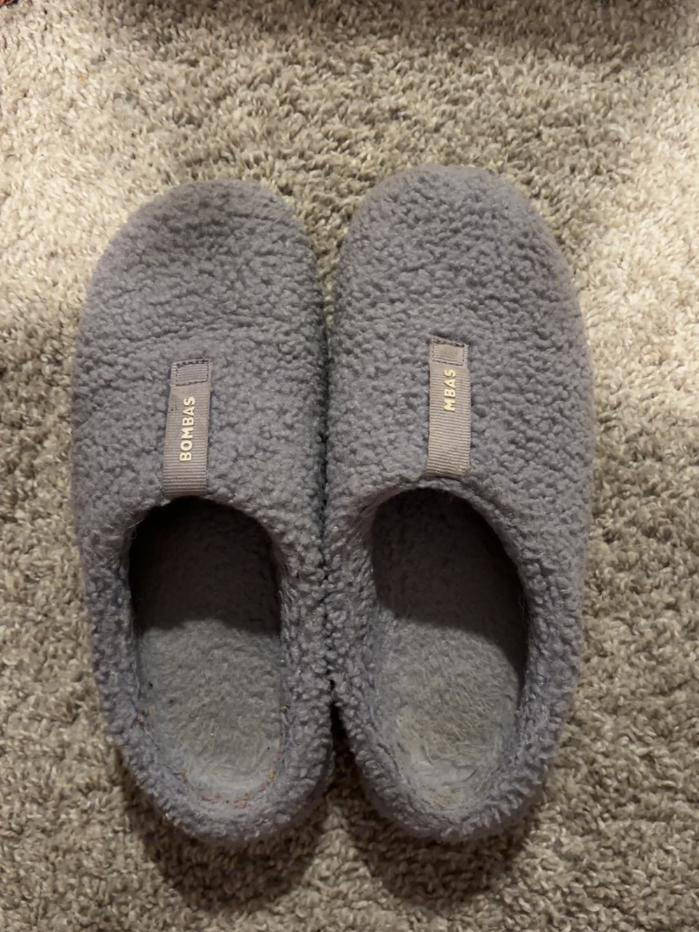 Bombas Gray Sherpa Slippers